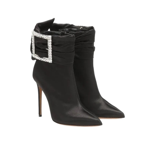 US 5 ALEXANDRE VAUTHIER Yasmin Satin Ankle Boots NWT - Picture 3 of 5